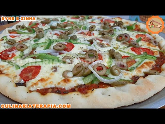 'Video thumbnail for Pizza Caseira Fácil e Rápida Igual as Melhores Pizzarias'
