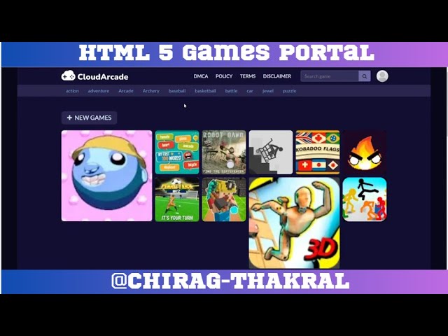 Video thumbnail for Earn Money By Making HTML 5 Games Portal || Part Five