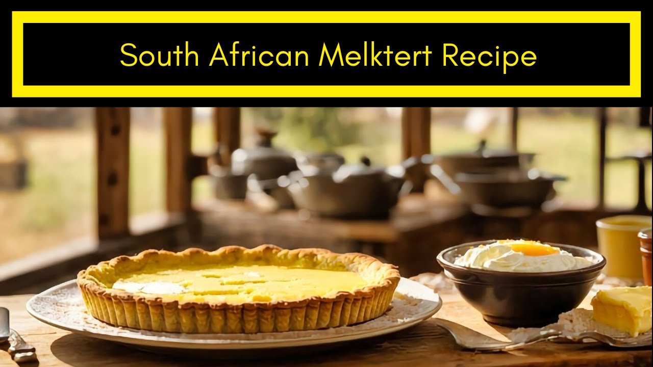 'Video thumbnail for South African Melktert  Recipe'