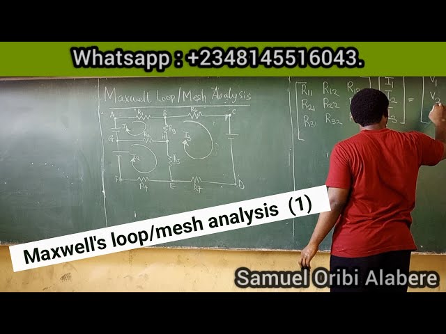 Video thumbnail for Maxwell loop analysis method -PART 1    #educationfoundationtutorials #Maxwellsloop #electriccircuit
