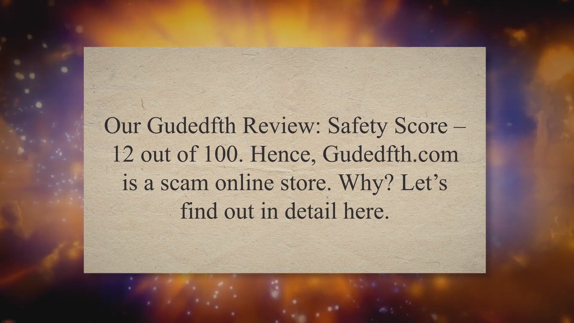 Video thumbnail for Check If Gudedfth.com Scam Or Genuine In This Review