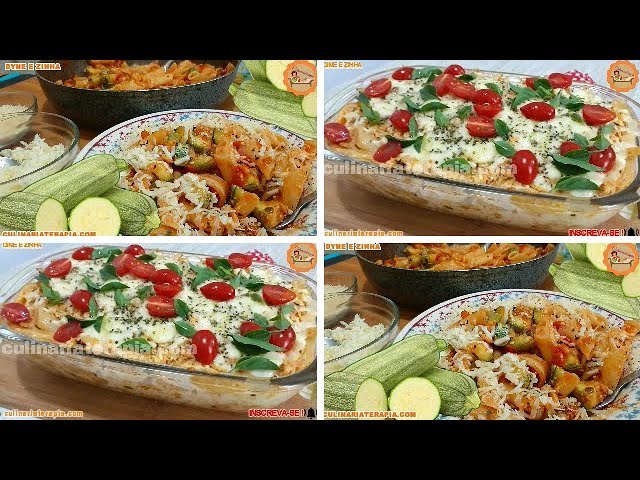 'Video thumbnail for ALMOÇO E JANTAR RÁPIDO - Macarrão com Abobrinha e Queijo - Macarrão Cremoso com Frango e Requeijão'