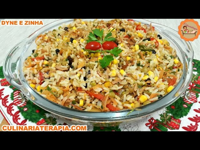 'Video thumbnail for ARROZ À GREGA COLORIDO PARA FESTAS DE NATAL E ANO NOVO'