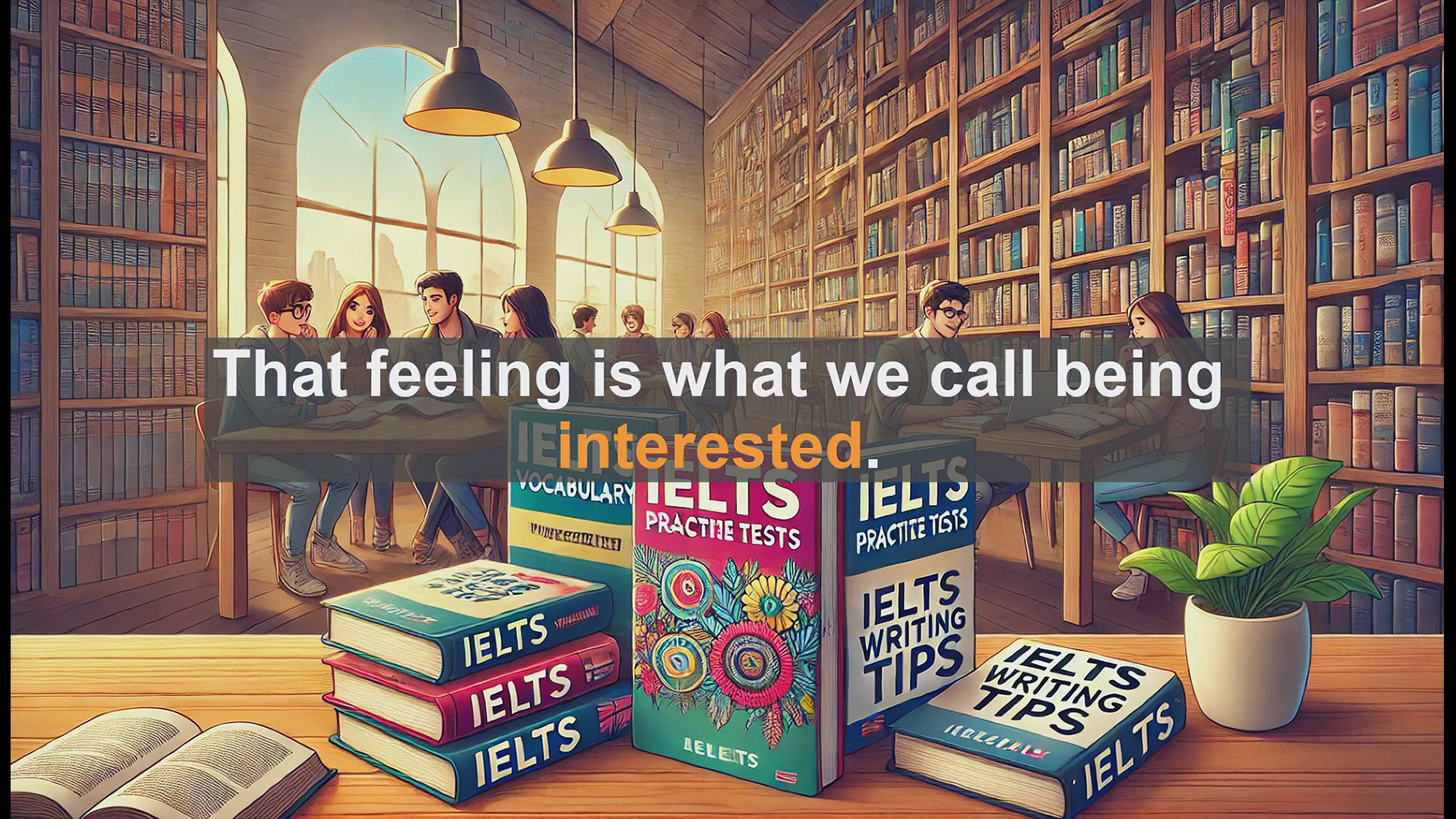 'Video thumbnail for 2500 Must Know IELTS 5.5 Vocabulary - Understanding 'Interested': Boost Your IELTS Vocabulary'