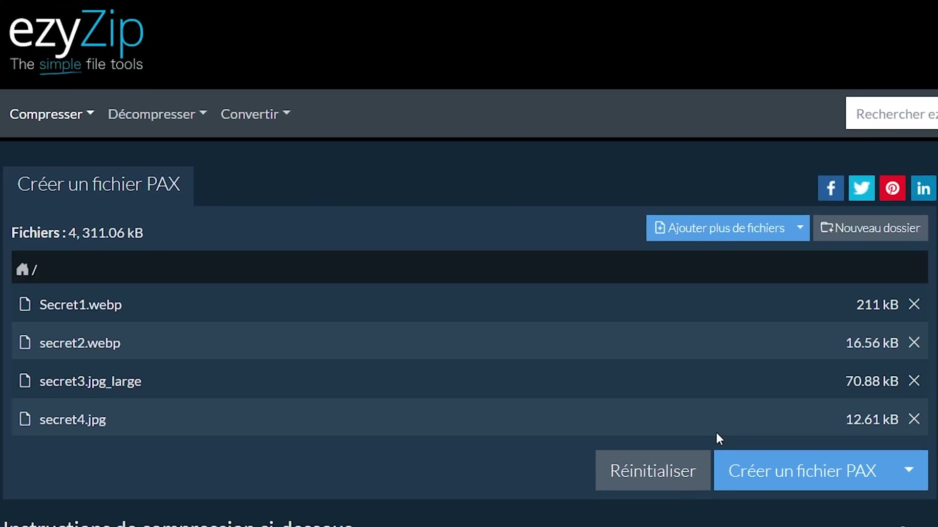 'Video thumbnail for 📦 Comment Créer Des Archives Pax en Ligne Gratuitement | Aucune Installation De Logiciel Requise'