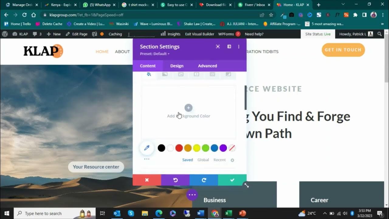 Video thumbnail for How to change the background image