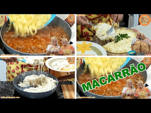 'Video thumbnail for Macarrão Ao Molho Bolonhesa, Macarrão Ao Molho Cremoso de Frango, Macarrão Ao Molho de Queijos'