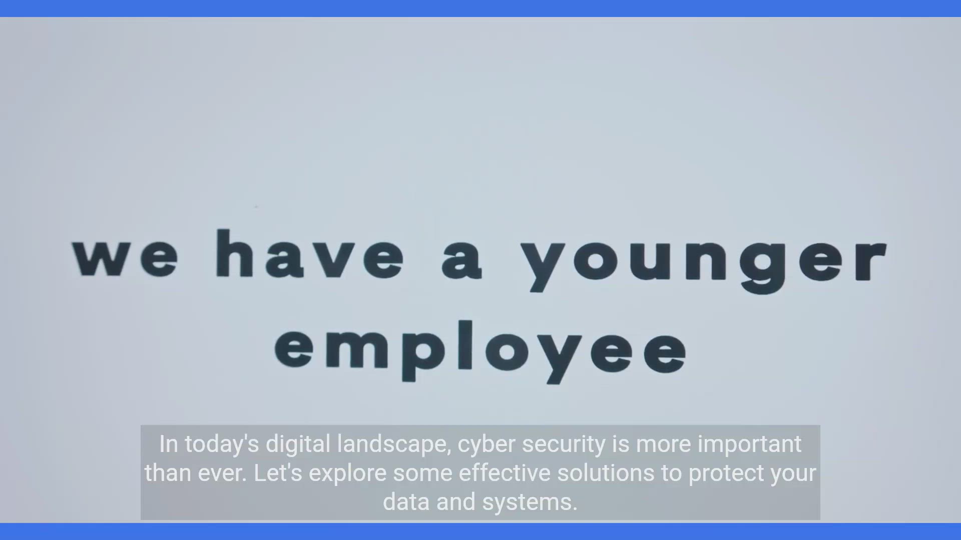 'Video thumbnail for Exploring Cyber Security Solutions'