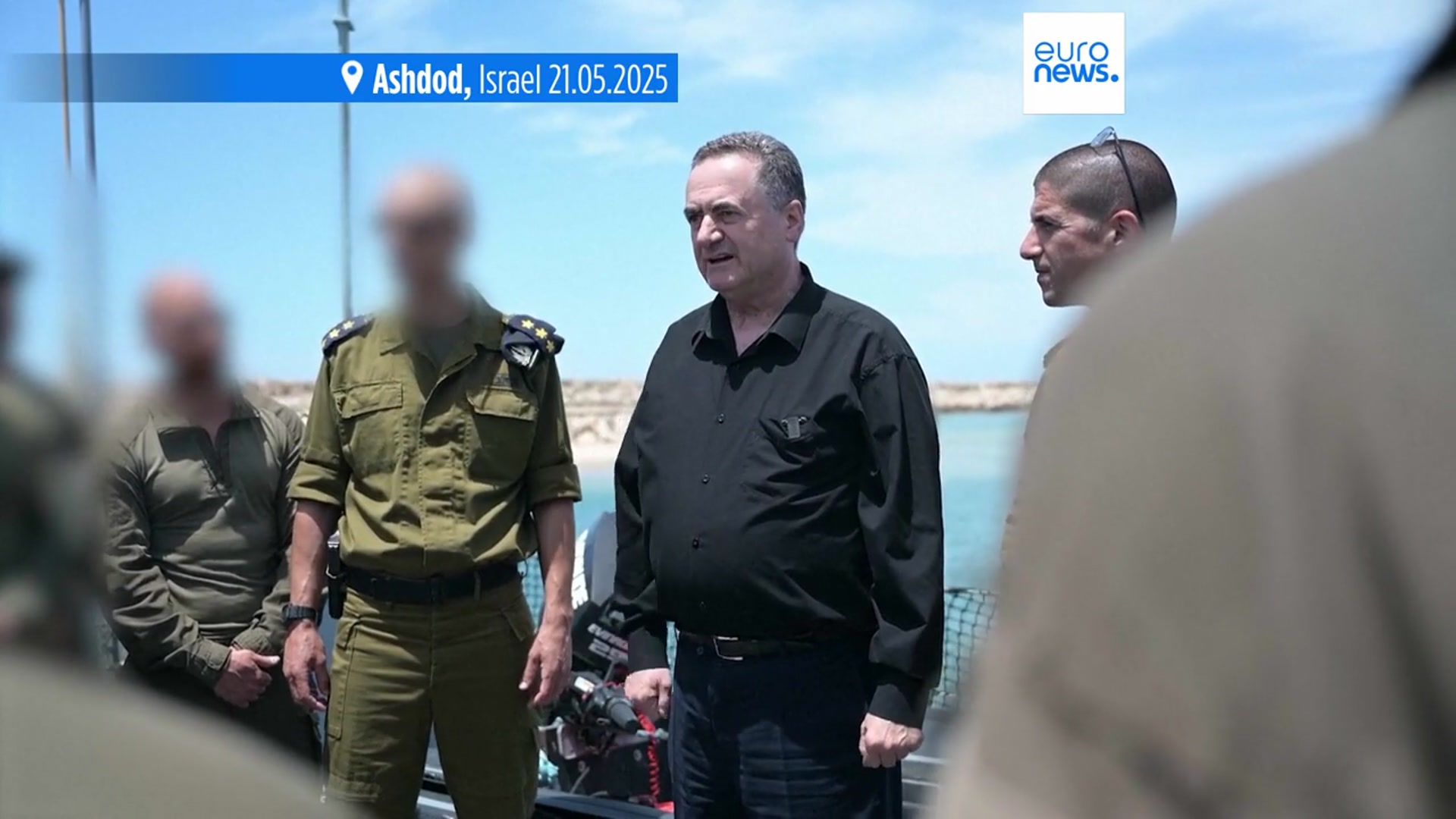 'Video thumbnail for Israeli navy attacks Yemen's Houthi-held Hodeida port in first direct strikes from sea'
