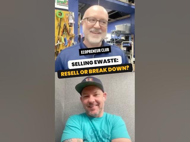 Video thumbnail for eWaste: Resell or break down for bulk scrap?