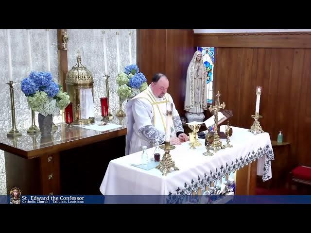 Video thumbnail for Holy Mass from St Edward the Confessor in Tallulah 08-23-2024
