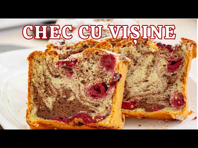 'Video thumbnail for 🍒 CHEC cu VIȘINE proaspete sau congelate. Rețeta de pandișpan pufos cu cacao și fructe.'