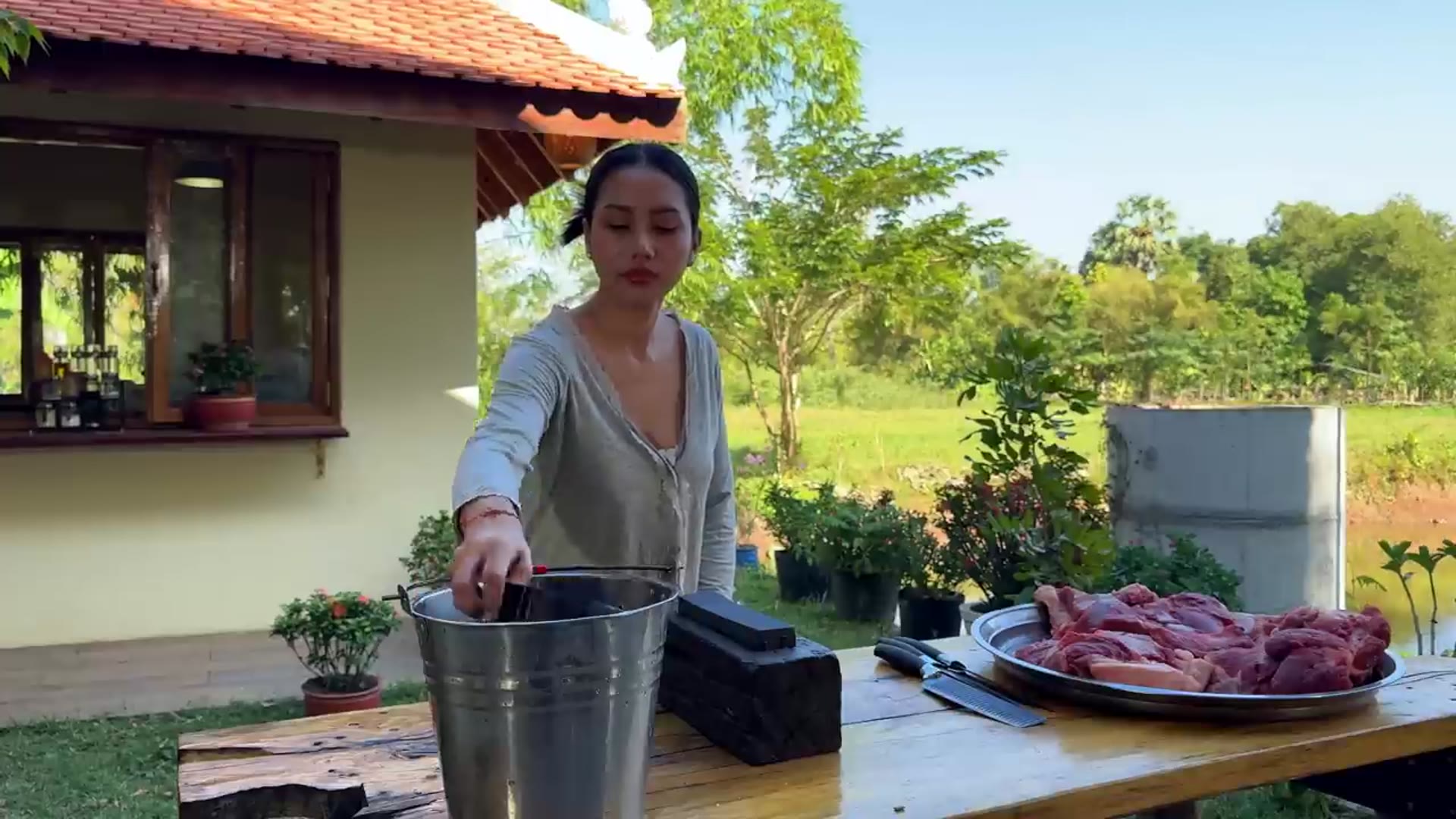 Video thumbnail for How to cook fresh vegetable with egg boiled and stir-fry recipe - Amazing video (720p 30fps)