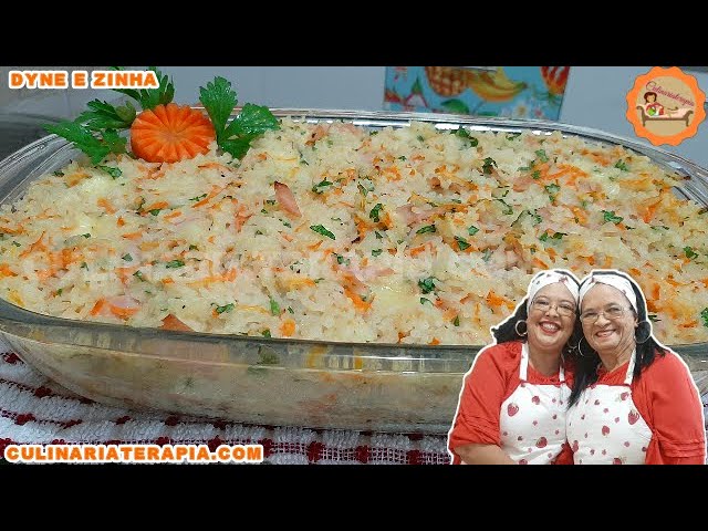 'Video thumbnail for Arroz de Forno da Mamãe, Saboroso e Muito Fácil de Fazer - Culinária Terapia por Dyne e Zinha'