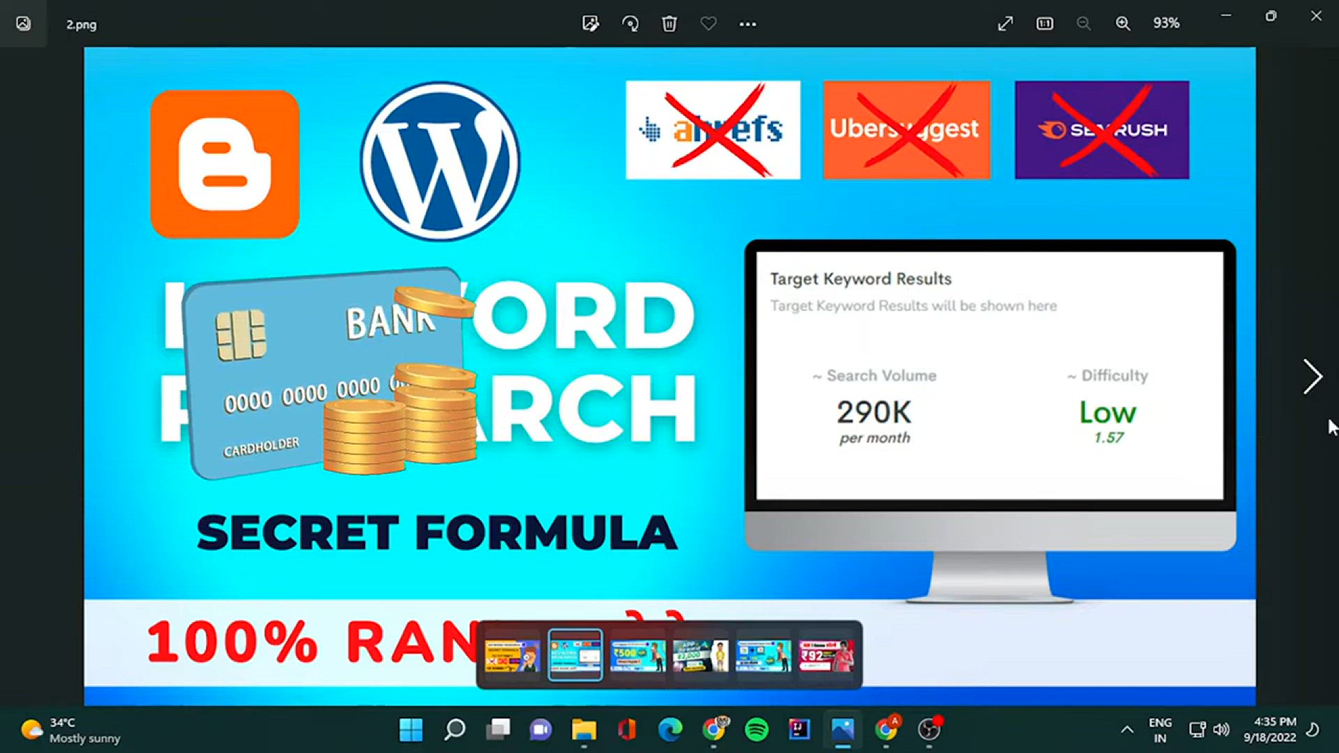 'Video thumbnail for Keyword Research Kaise Kare 2022 __ keyword research for blog posts __ Keyword Research 2022'