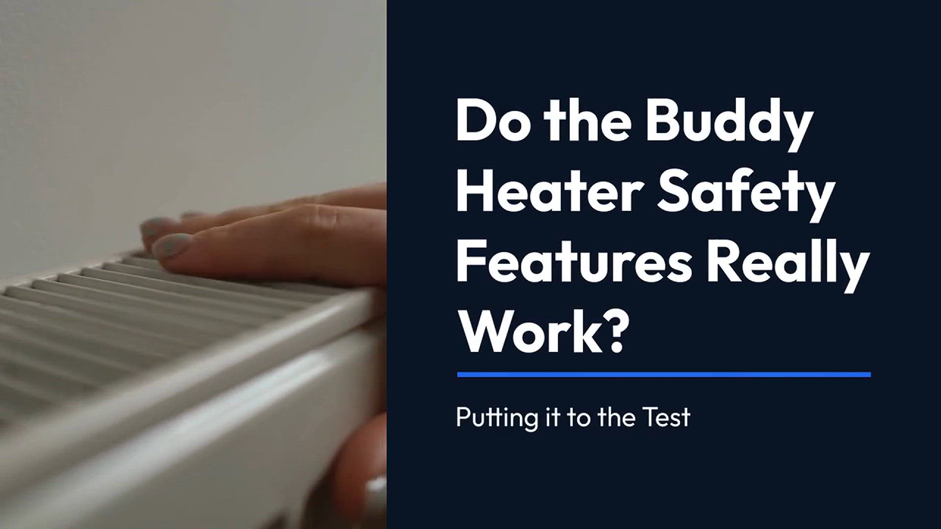 'Video thumbnail for Do the Buddy Heater Safety Features Really Work? Putting it to the Test! (Shocking Results) * Added "Shocking Results" to create intrigue and encourage clicks.'