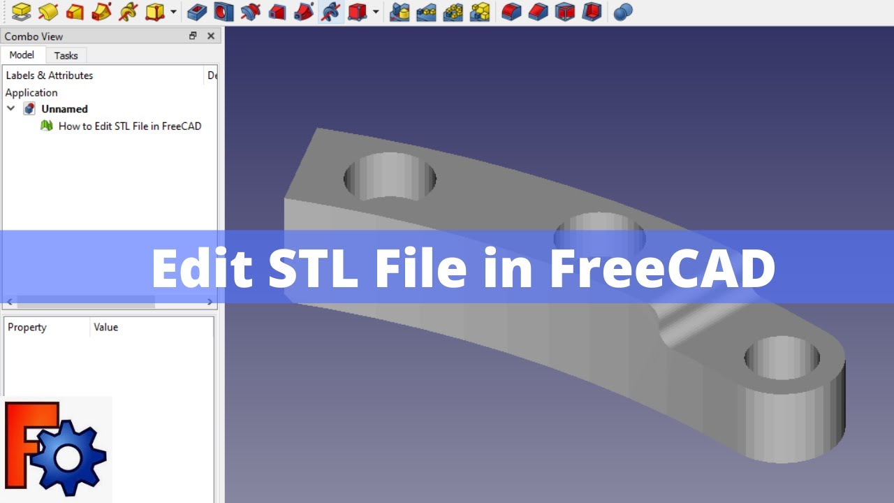 'Video thumbnail for How to Modify STL File in FreeCAD | FreeCAD Tutorial | FreeCAD Beginner Tutorial |'