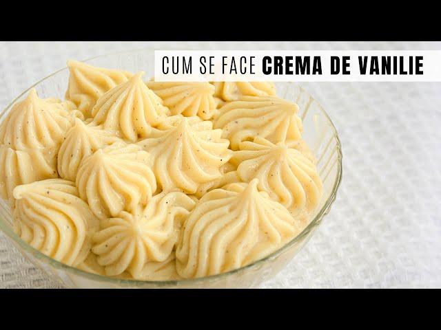 'Video thumbnail for E cea mai fină și cea mai parfumată! Cum să faci o cremă de vanilie perfectă! | Bucate Aromate'