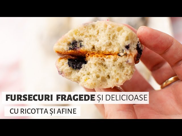 'Video thumbnail for Fursecuri fragede și delicioase cu ricotta și afine | Bucate Aromate'