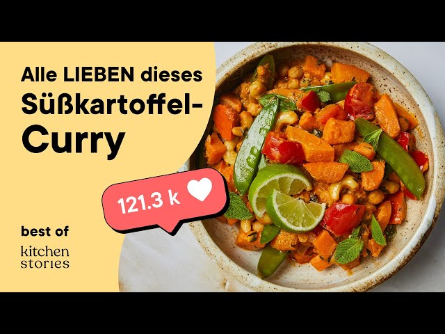 'Video thumbnail for Das BESTE vegane Süßkartoffelcurry | Best of Kitchen Stories'