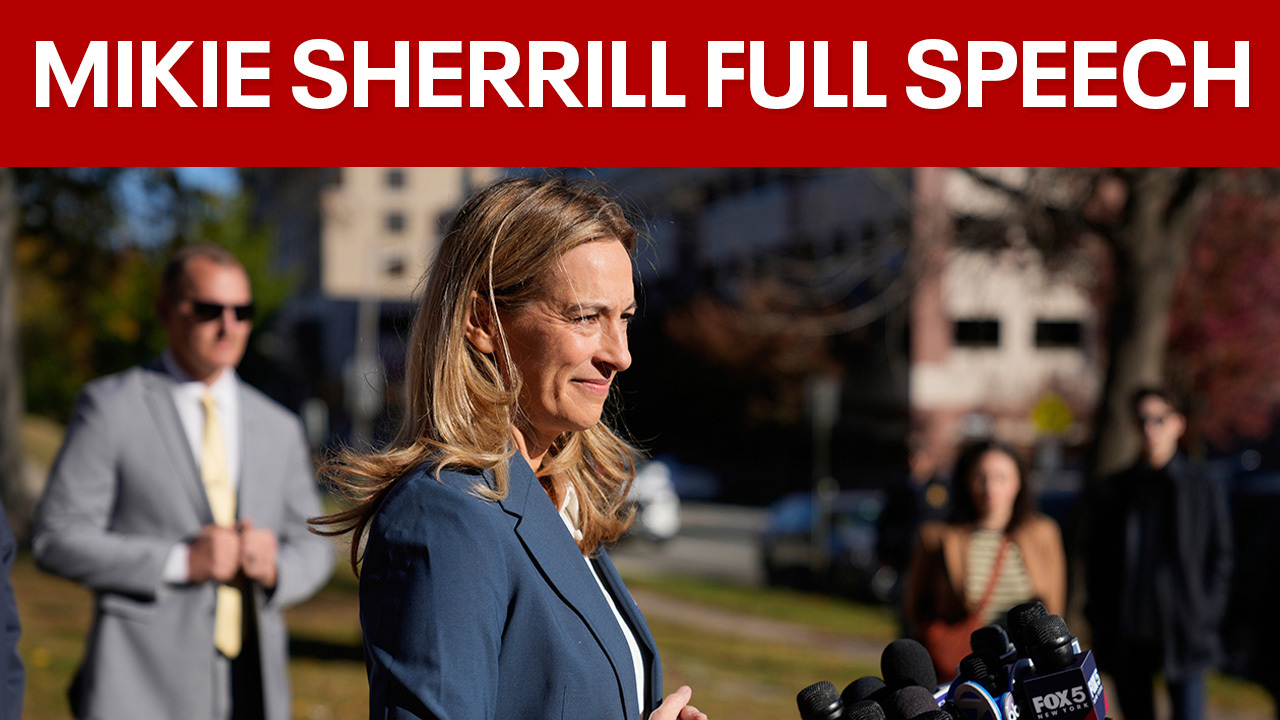 Video thumbnail for Mikie Sherrill's victory speech after winning NJ gov. race