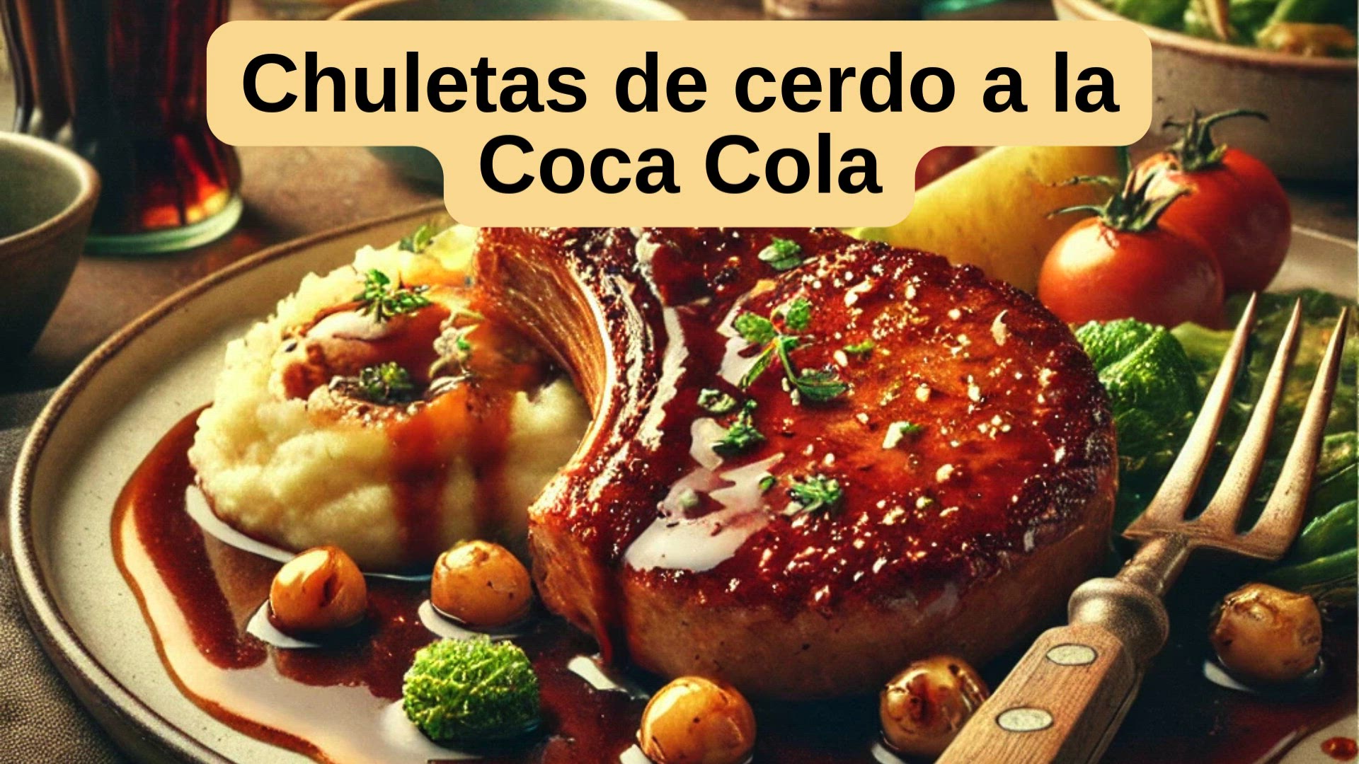 'Video thumbnail for Cómo preparar unas irresistibles chuletas de cerdo a la Coca Cola'