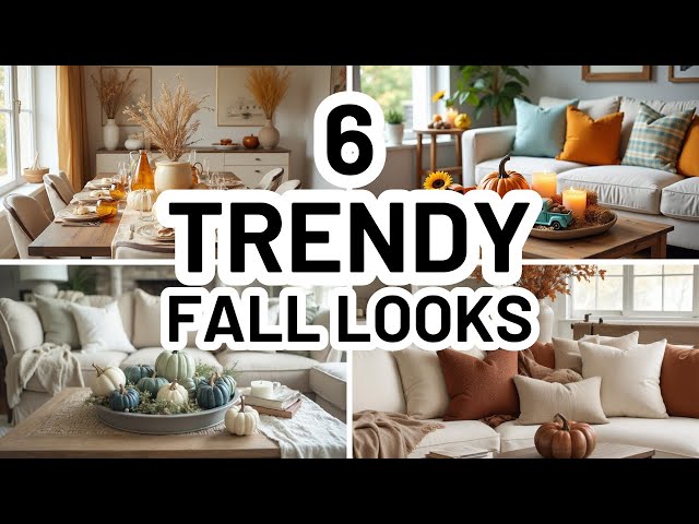 Video thumbnail for 6 TRENDY FALL DECOR COLOR COMBOS - New Fall Color Palettes For Your Home