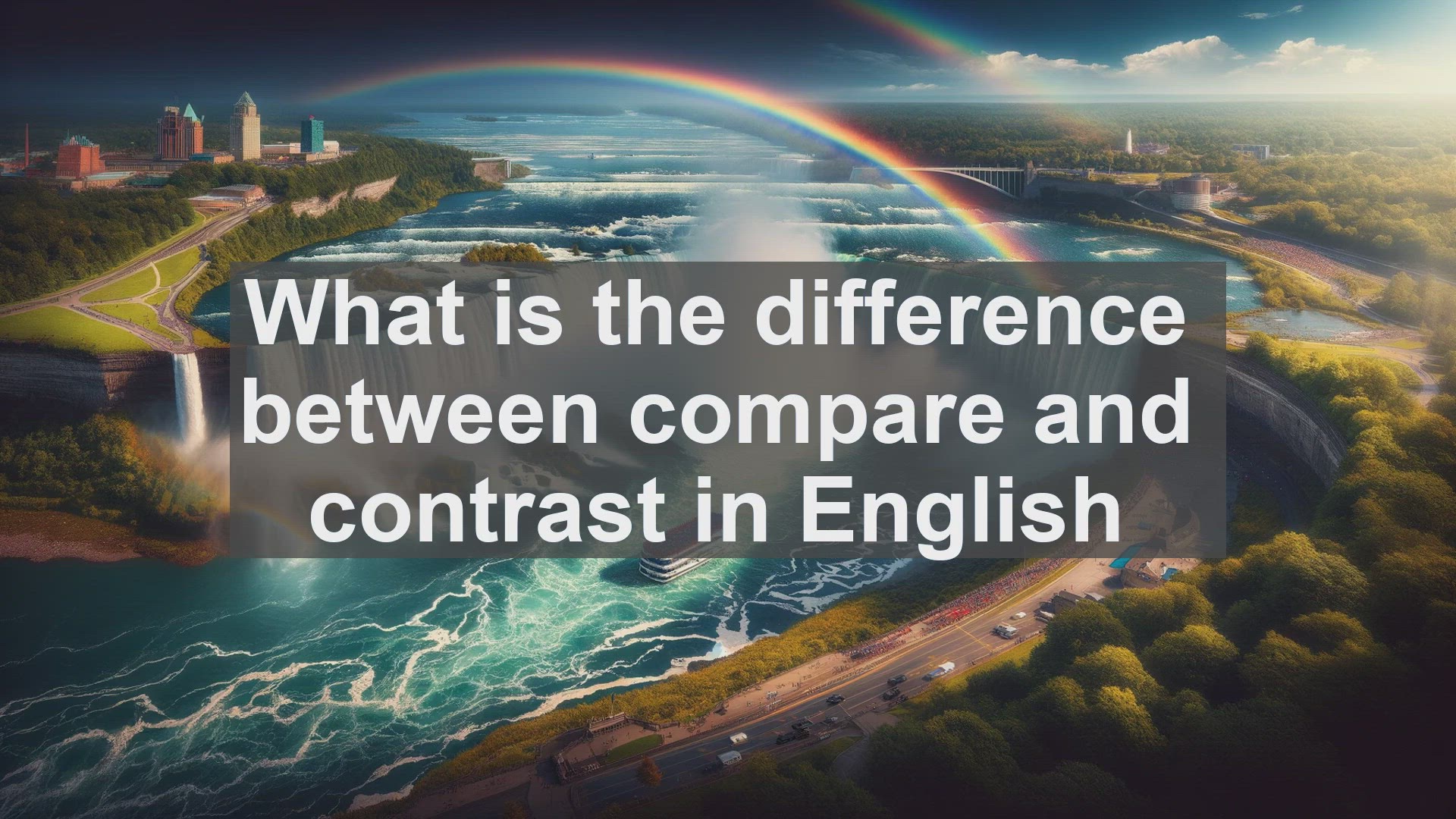 'Video thumbnail for What is the difference between compare and contrast in English?'