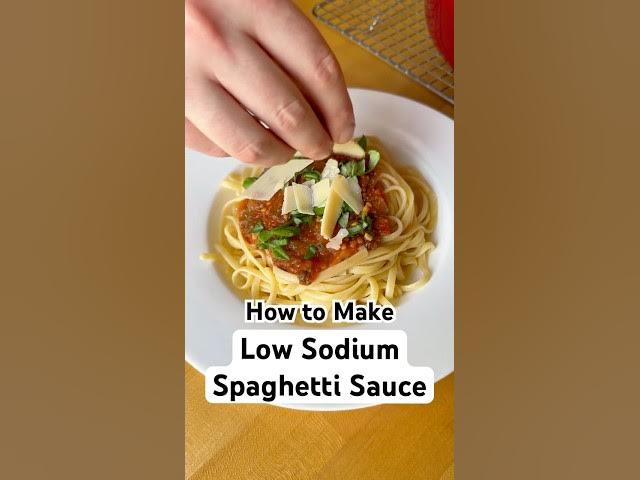 Video thumbnail for How to Make Delicious Low Sodium Spaghetti Sauce 🍝🤤 #lowsodium #spaghettisauce