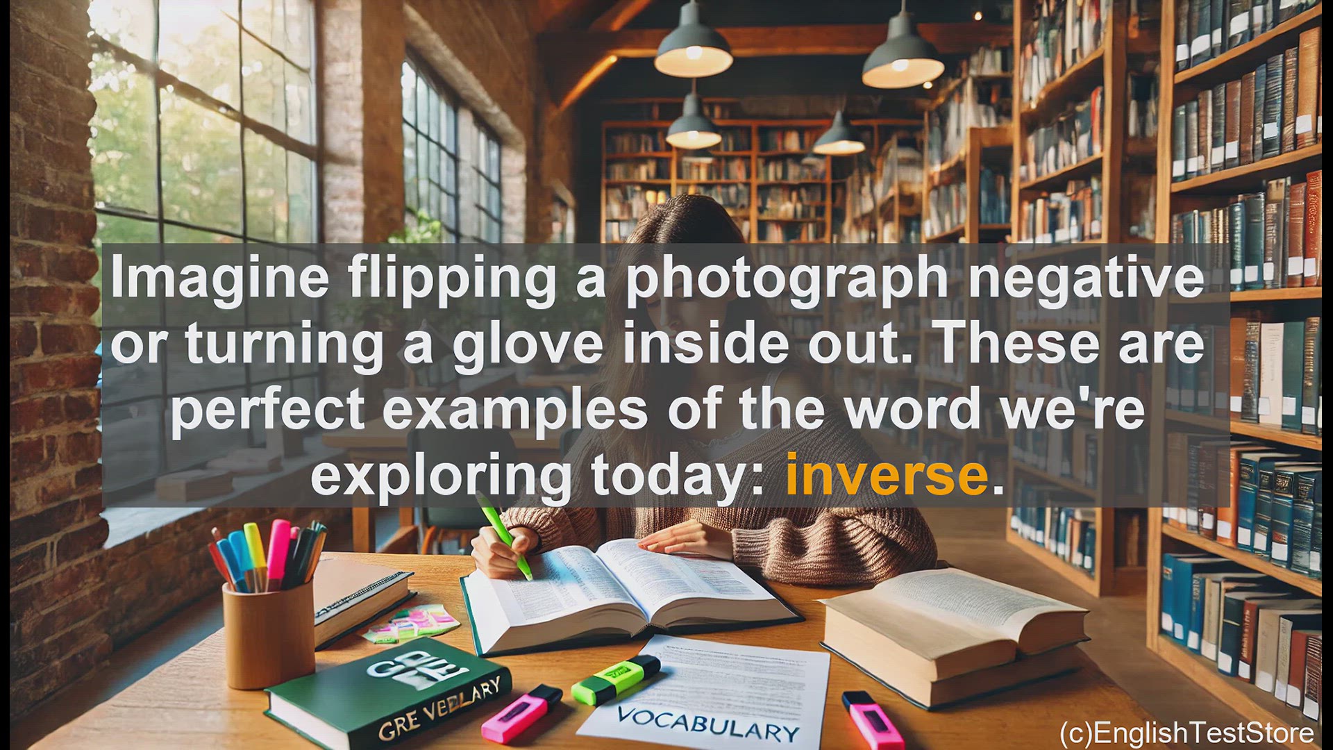 'Video thumbnail for GRE Vocabulary Lesson: Exploring the Powerful Concept of Inverse'