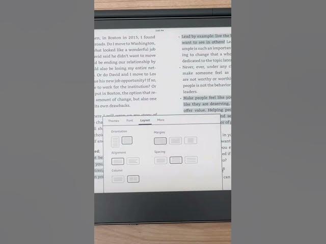 'Video thumbnail for How to activate a two column view on the Kindle Scribe'