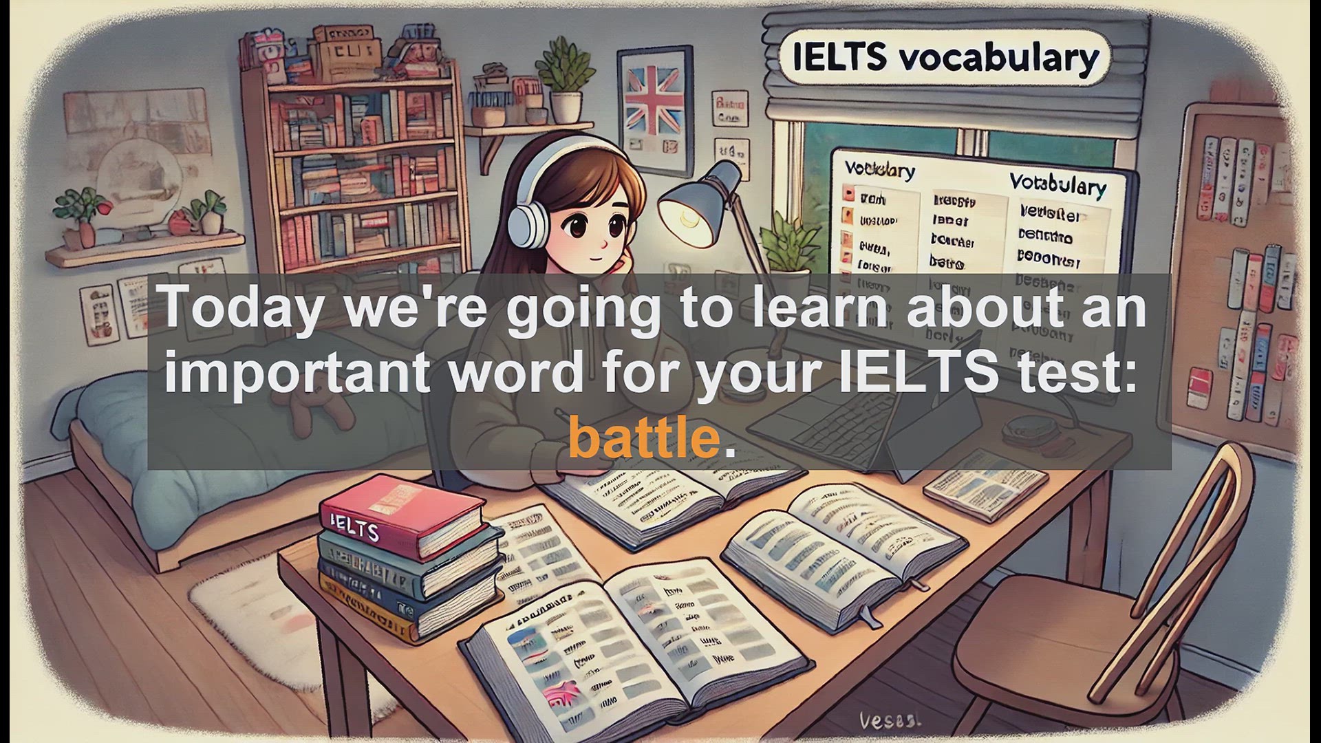 'Video thumbnail for 2500 Must Know IELTS 5.5 Vocabulary - IELTS Vocabulary: Understanding the Word 'Battle''