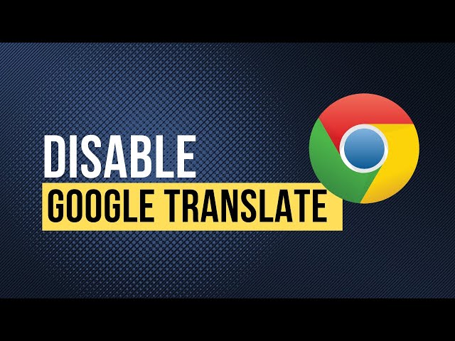 'Video thumbnail for How to Turn Off Google Translate in Chrome (Stop Translating Automatically on Google Chrome)'