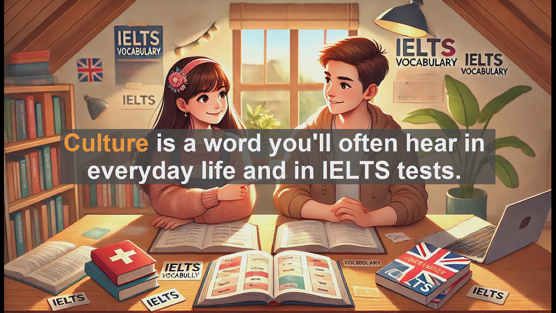 'Video thumbnail for 2500 Must Know IELTS 5.5 Vocabulary - Understanding Culture: Definition, Usage, and Examples for IELTS'