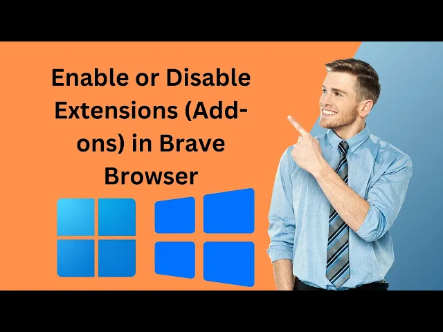 'Video thumbnail for How to Enable or Disable Extensions (Add-ons) in Brave Browser in Windows 11 or 10 | GearUpWindows'