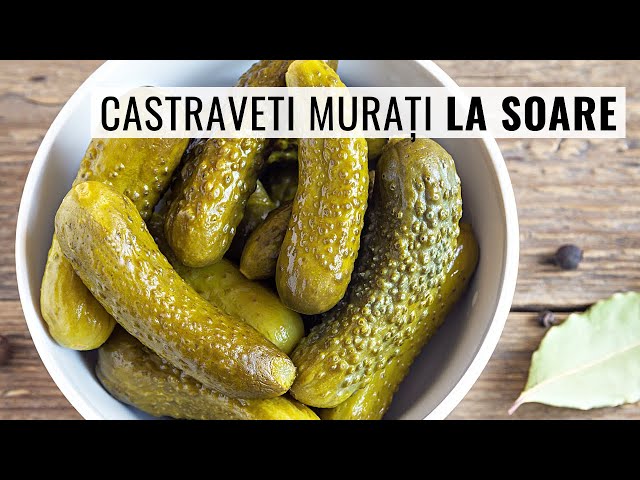 'Video thumbnail for Gata în câteva zile, crocanți și gustoși! Rețeta mea de castraveți murați de vară.'