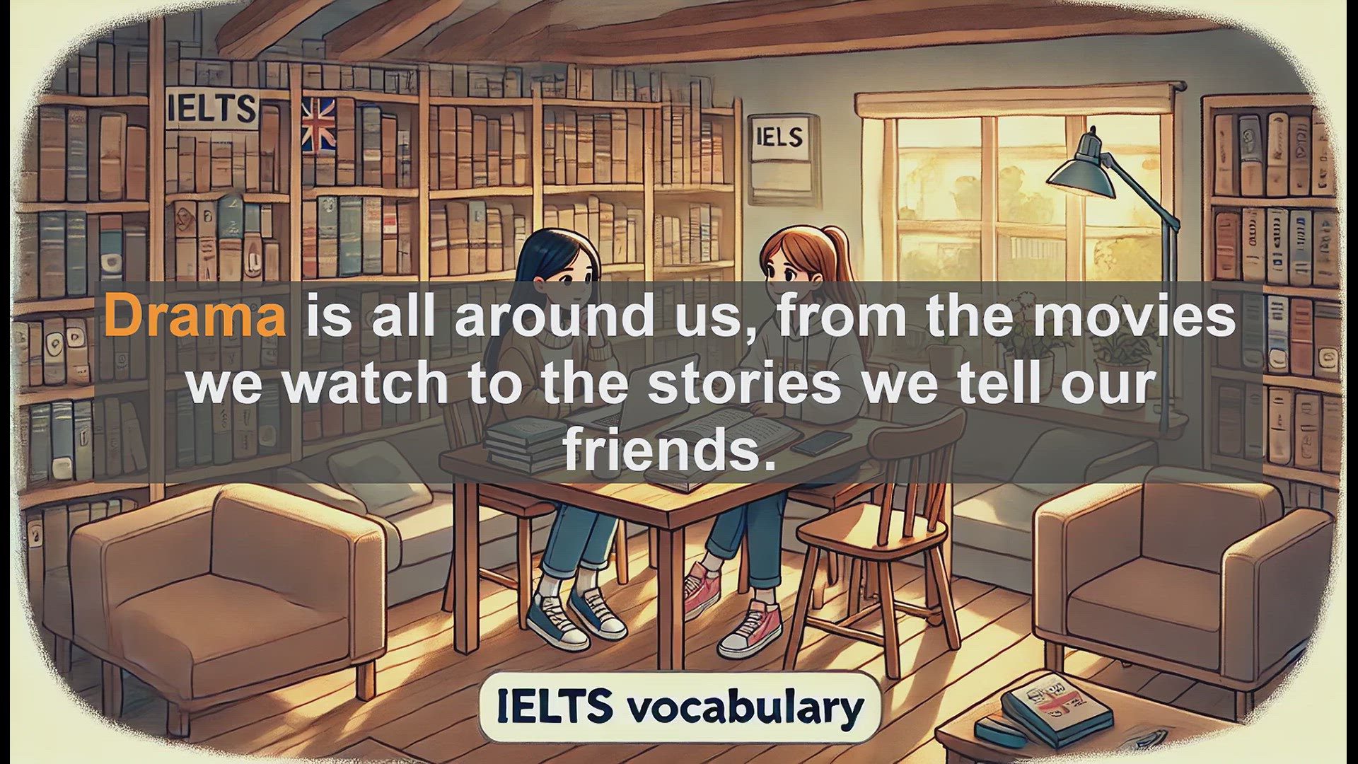 'Video thumbnail for 2500 Must Know IELTS 5.5 Vocabulary - Understanding 'Drama': A Key Word for IELTS Success'