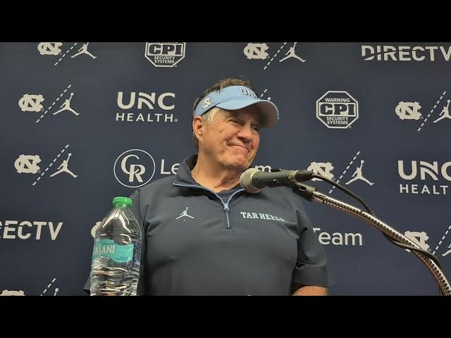 Video thumbnail for #UNC coach Bill Belichick press conference after win at Syracuse