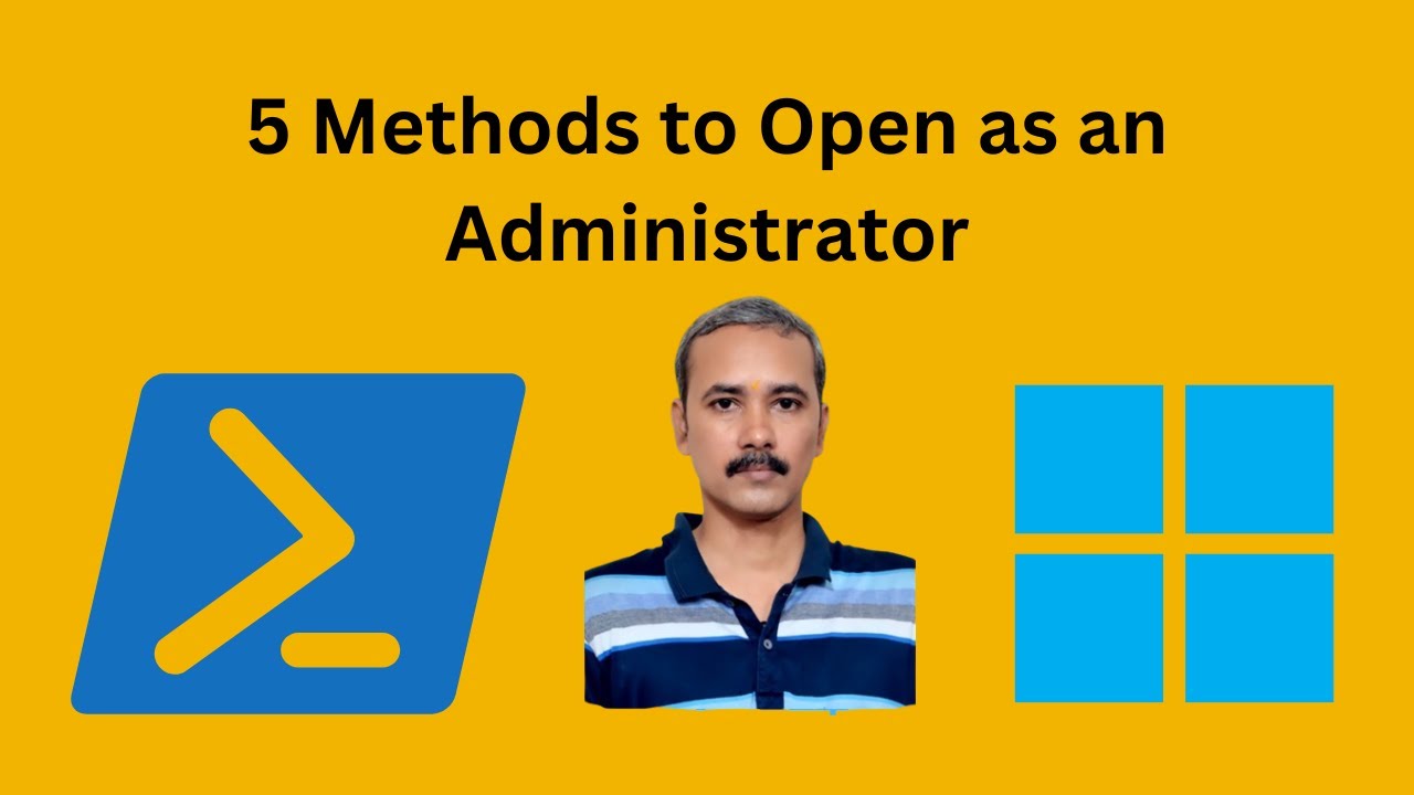 'Video thumbnail for How to Open Windows PowerShell as an Administrator in Windows 11 (5 Methods) | GearUpWindows'