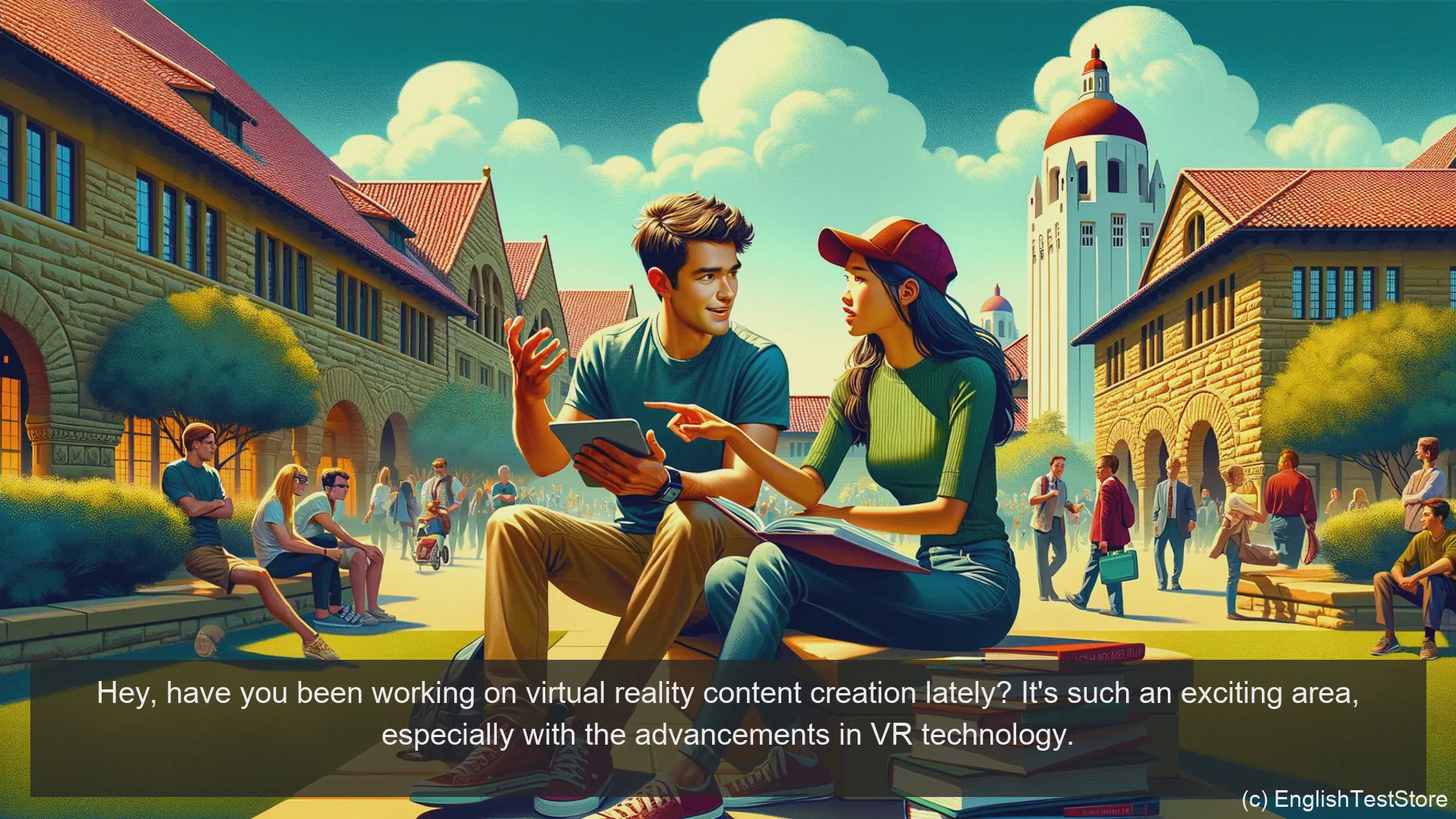 'Video thumbnail for English Conversation for Informatics Engineering: Virtual Reality Content Creation'