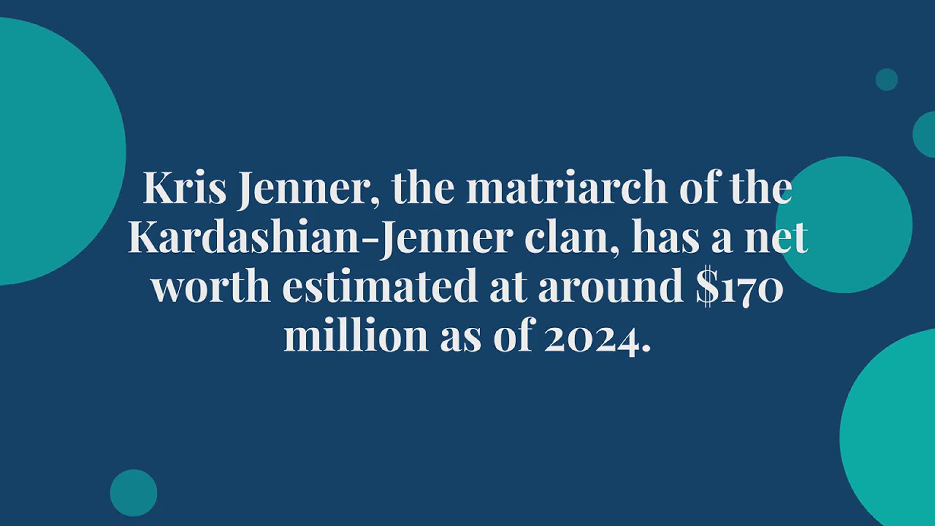'Video thumbnail for Kris Jenner Net Worth 2024'