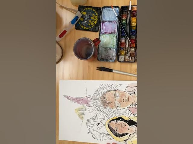 Video thumbnail for Creating the comic book cover to PLANET DIVOC-19 Chapter Two