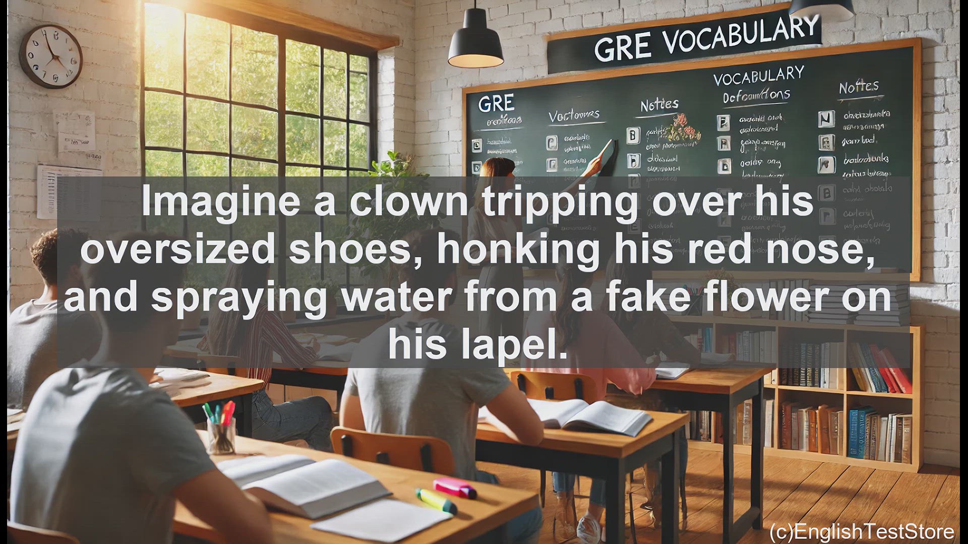 'Video thumbnail for GRE Vocabulary Lesson: Clowning Around - The Art of Buffoonery'