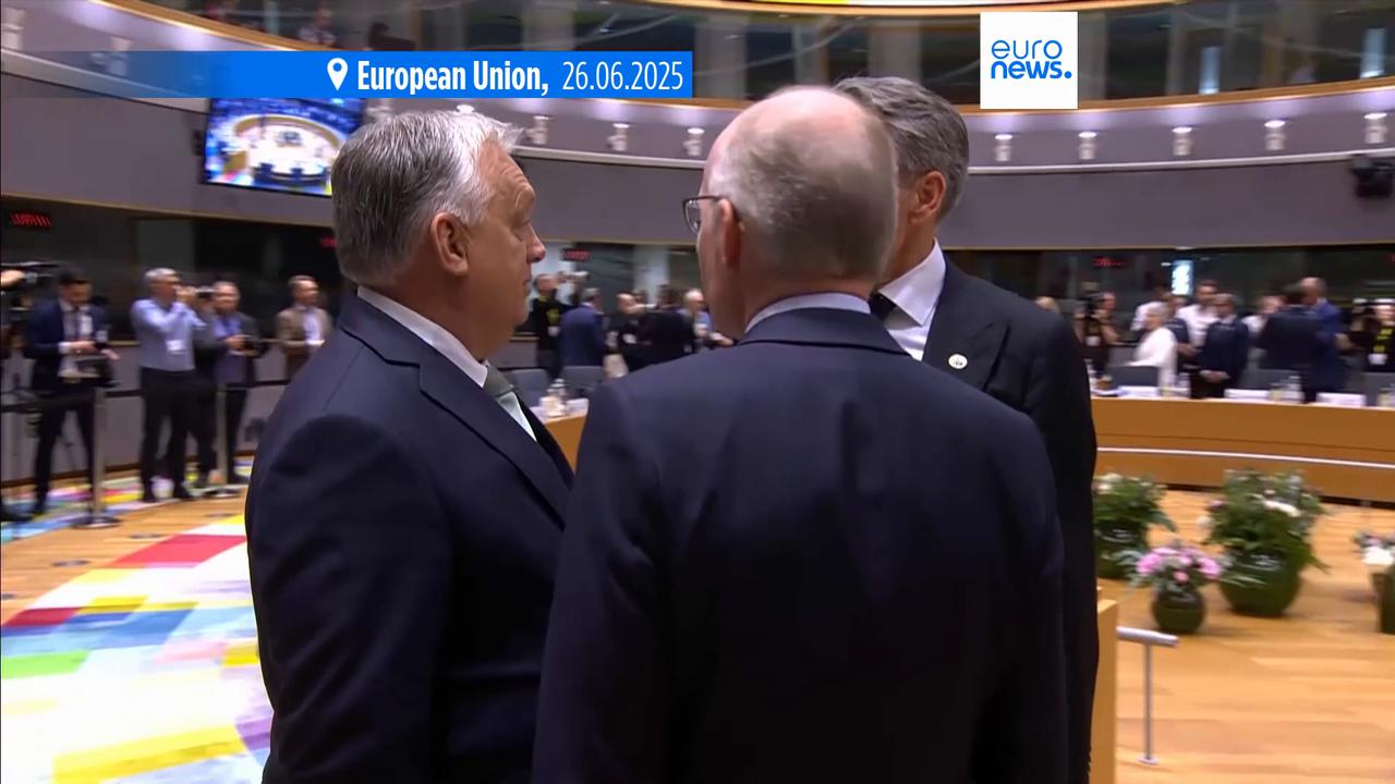 'Video thumbnail for EU leaders leave Israel partnership on shelf despite pressure to act'