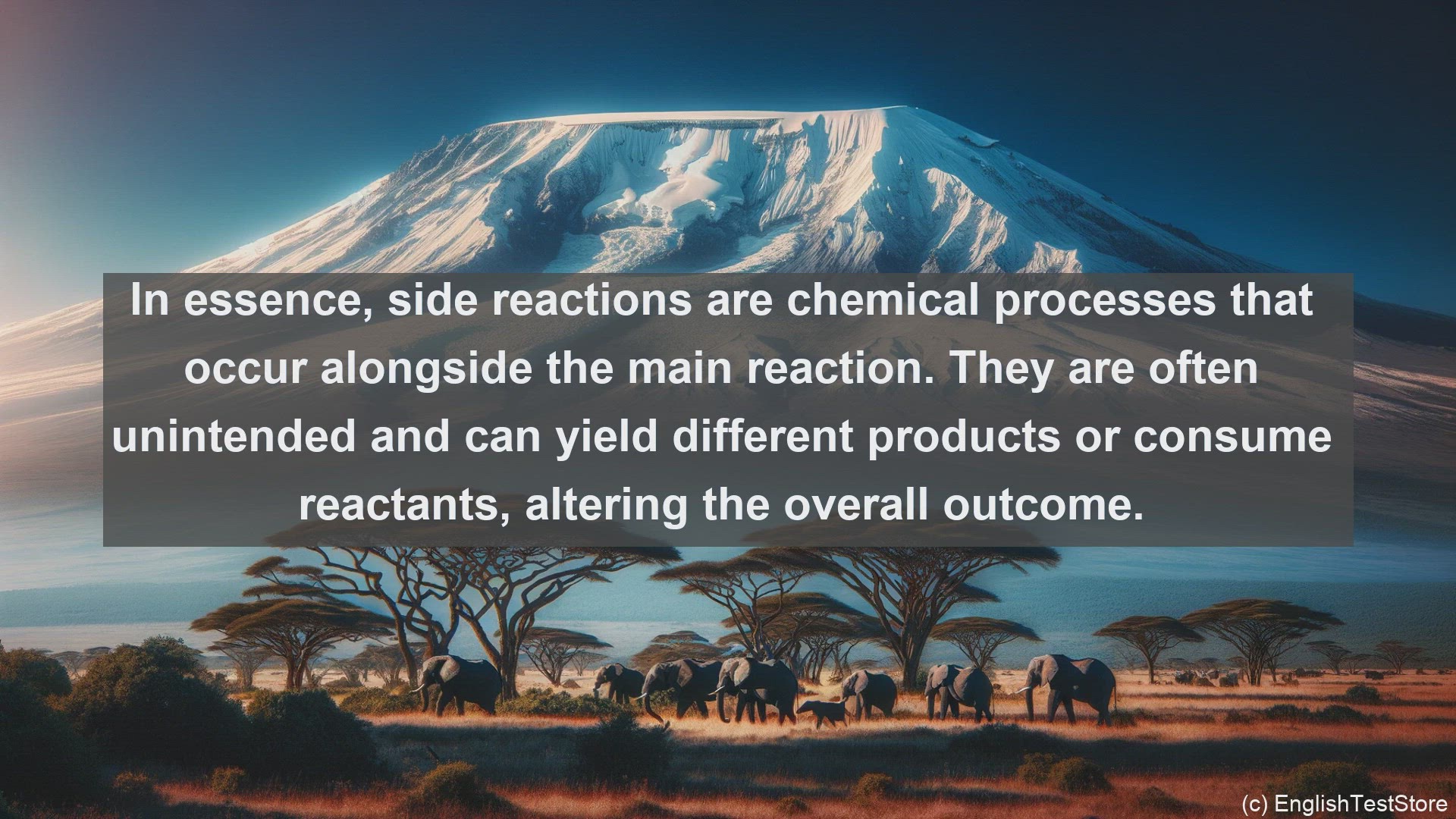 'Video thumbnail for Side reaction in science  definition and examples'