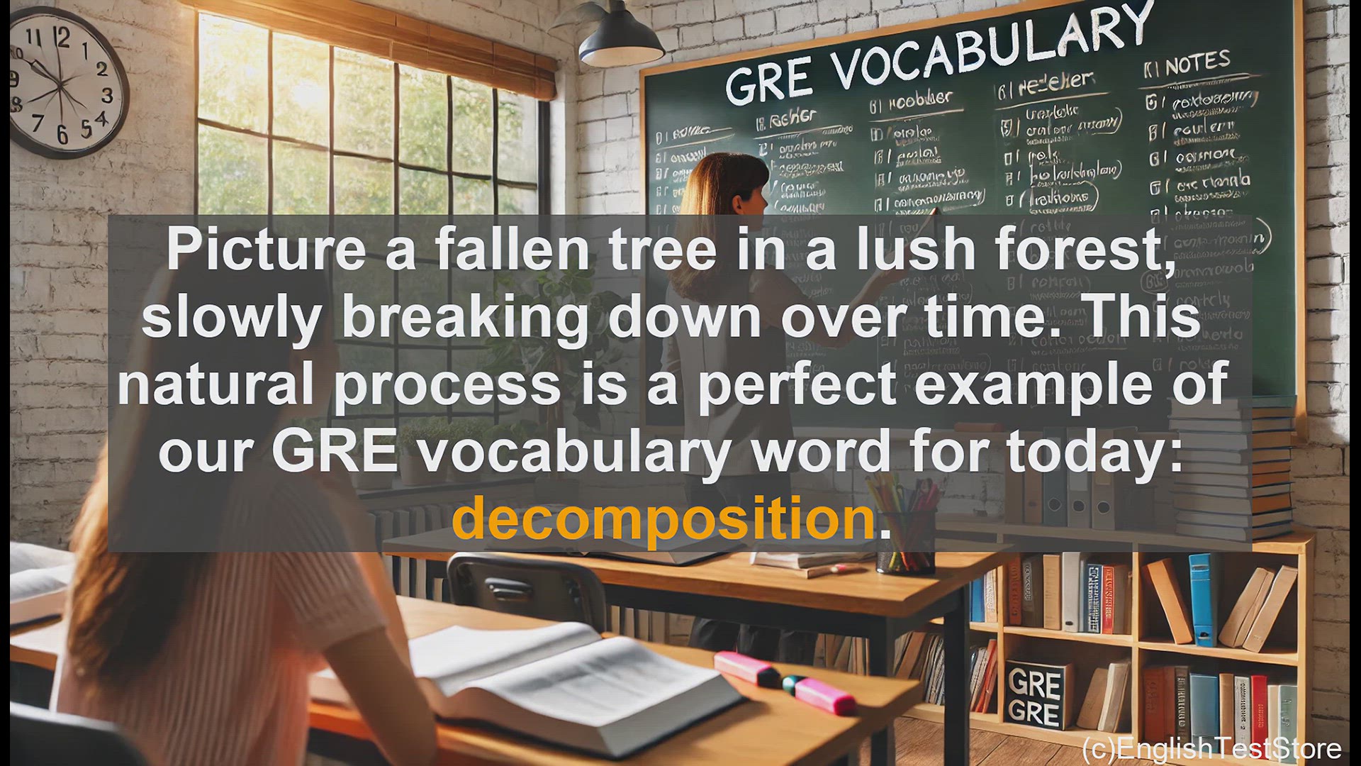 'Video thumbnail for GRE Vocabulary Lesson: The Natural Process of Decomposition'