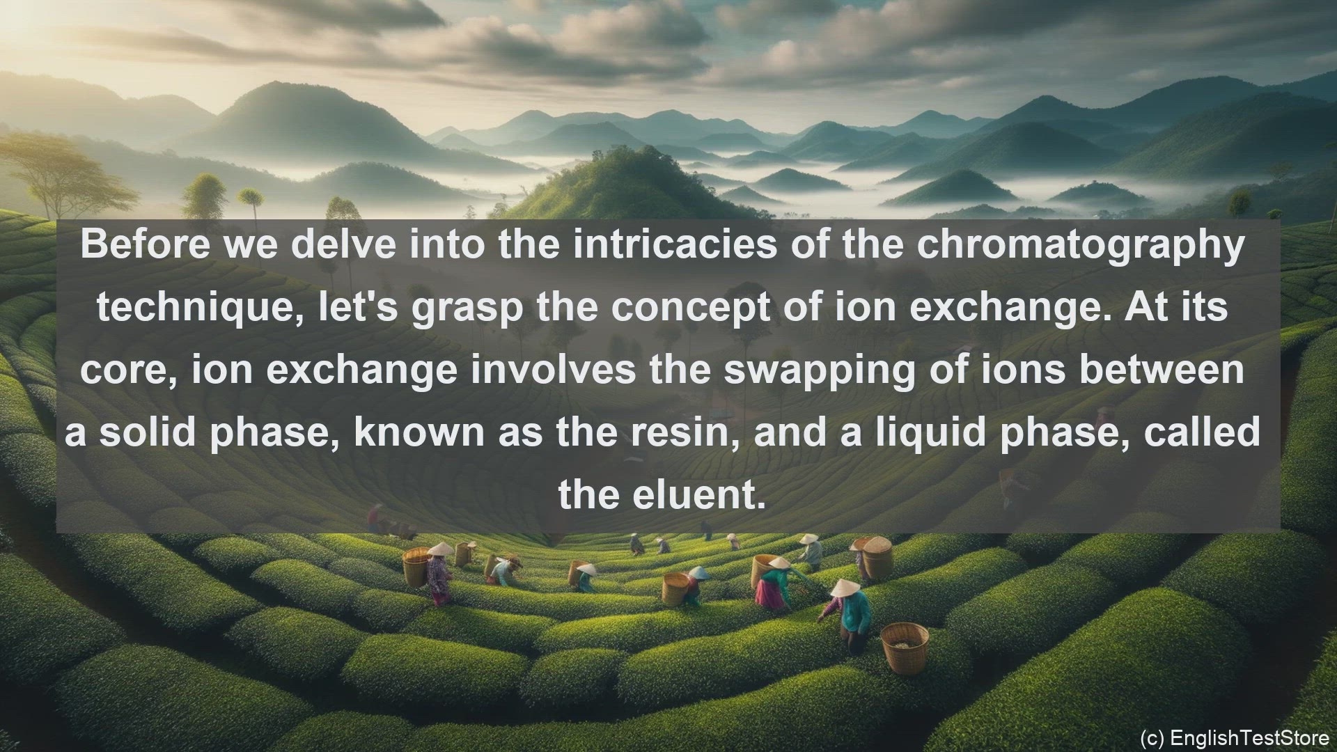 'Video thumbnail for Ion exchange chromatography in science  definition and examples'
