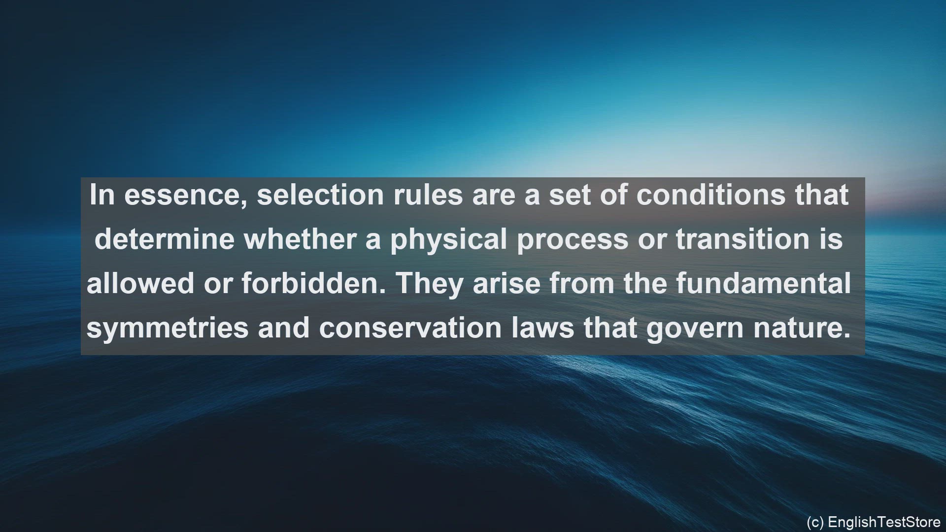 'Video thumbnail for Selection rules in science  definition and examples'
