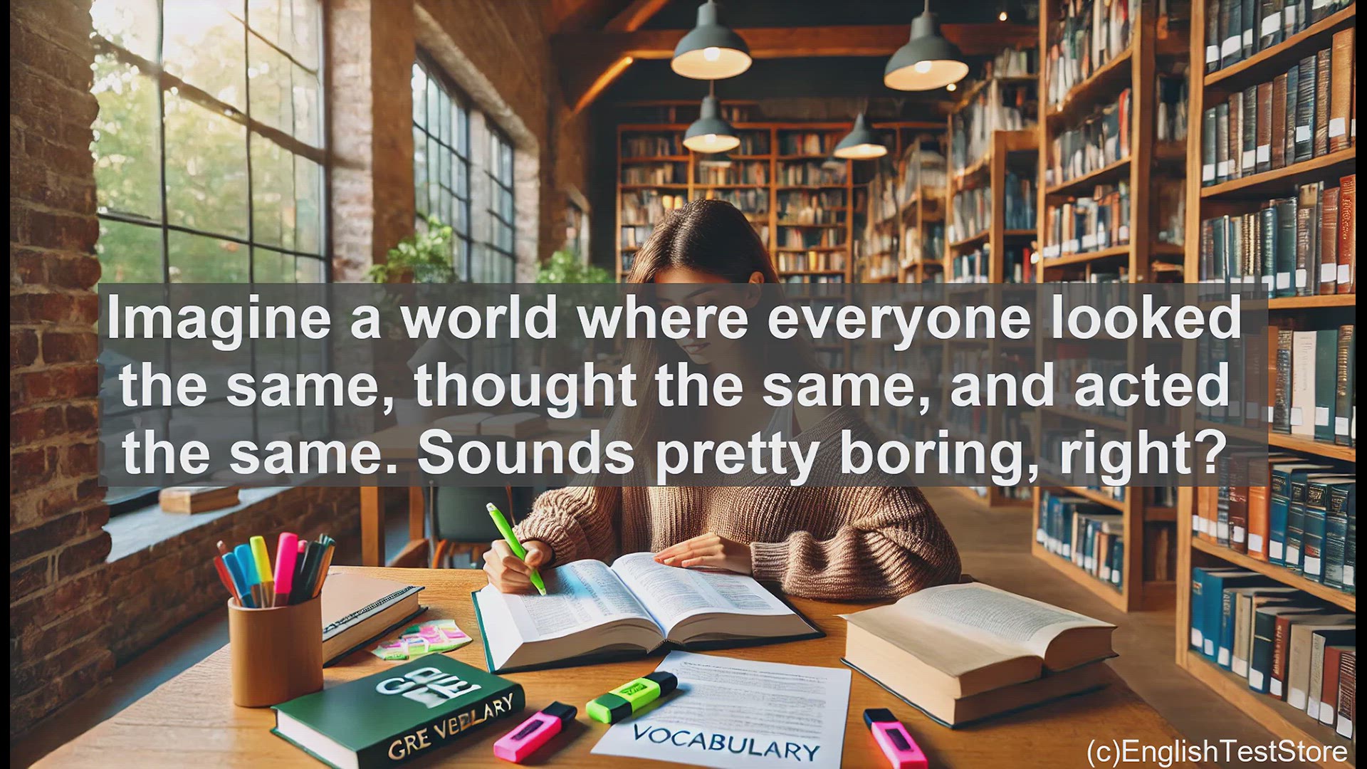 'Video thumbnail for GRE Vocabulary Lesson: Embracing Diversity - Celebrating Our Differences'