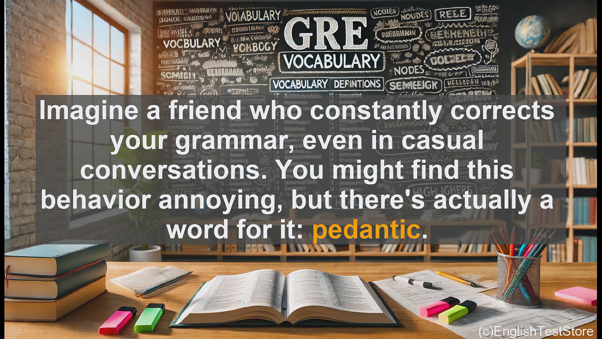 'Video thumbnail for GRE Vocabulary Lesson: What Does 'Pedantic' Mean? GRE Vocabulary Explained'